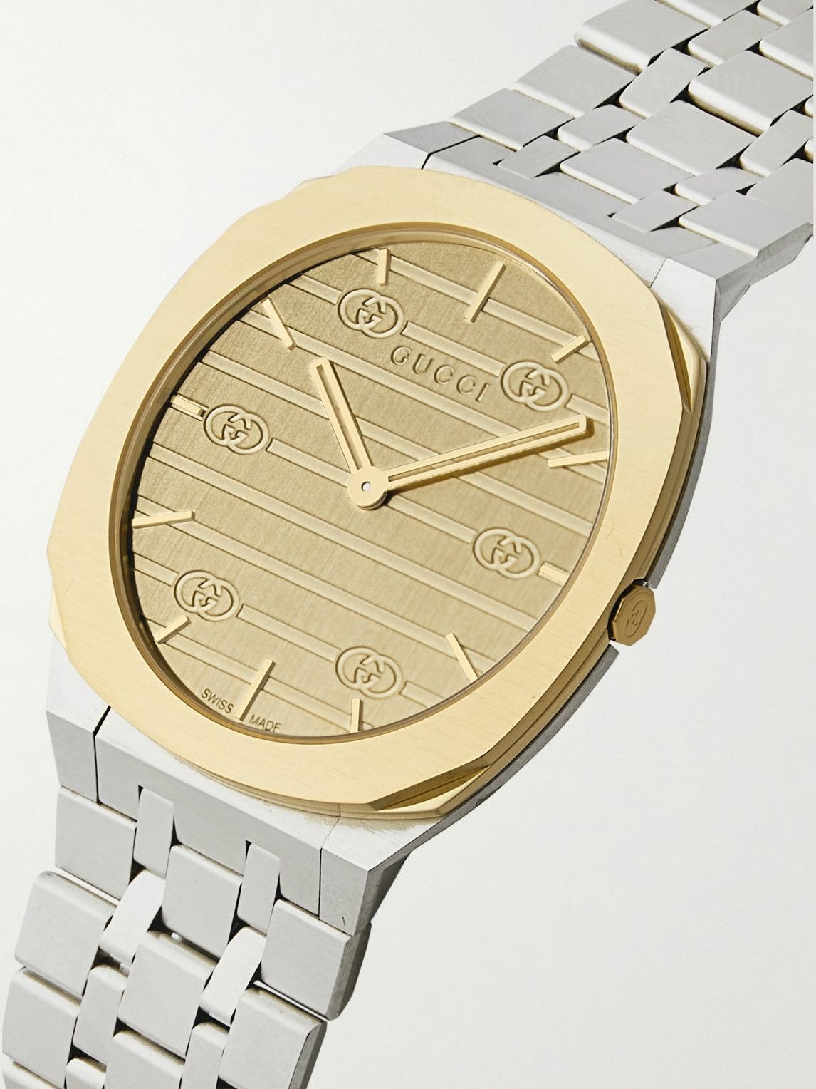GUCCI - 25H 38mm Gold PVD-Plated Stainless Steel Watch Gucci