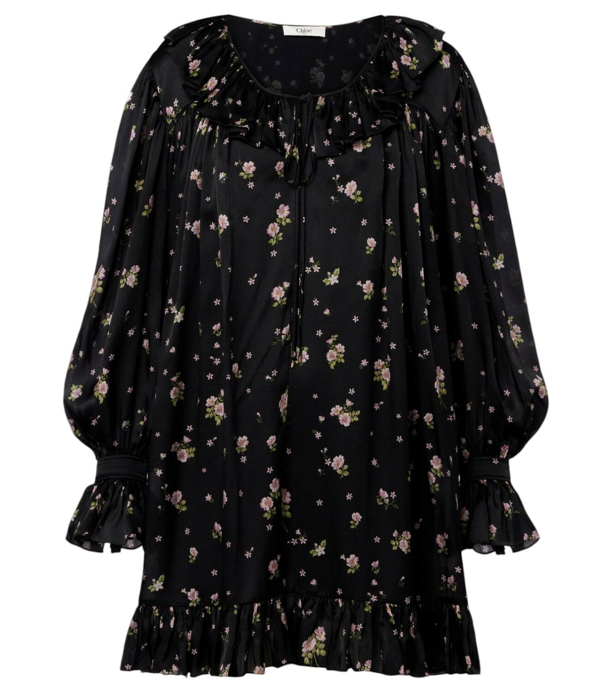 【送関込】Chloe☆クロエ Gathered mini dress in silk jacquard Chloé Gathered Mini Dress In Silk Jacquard | Chloé RS