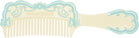 Ashley Williams Yellow & Blue Cake Comb Hair Clip