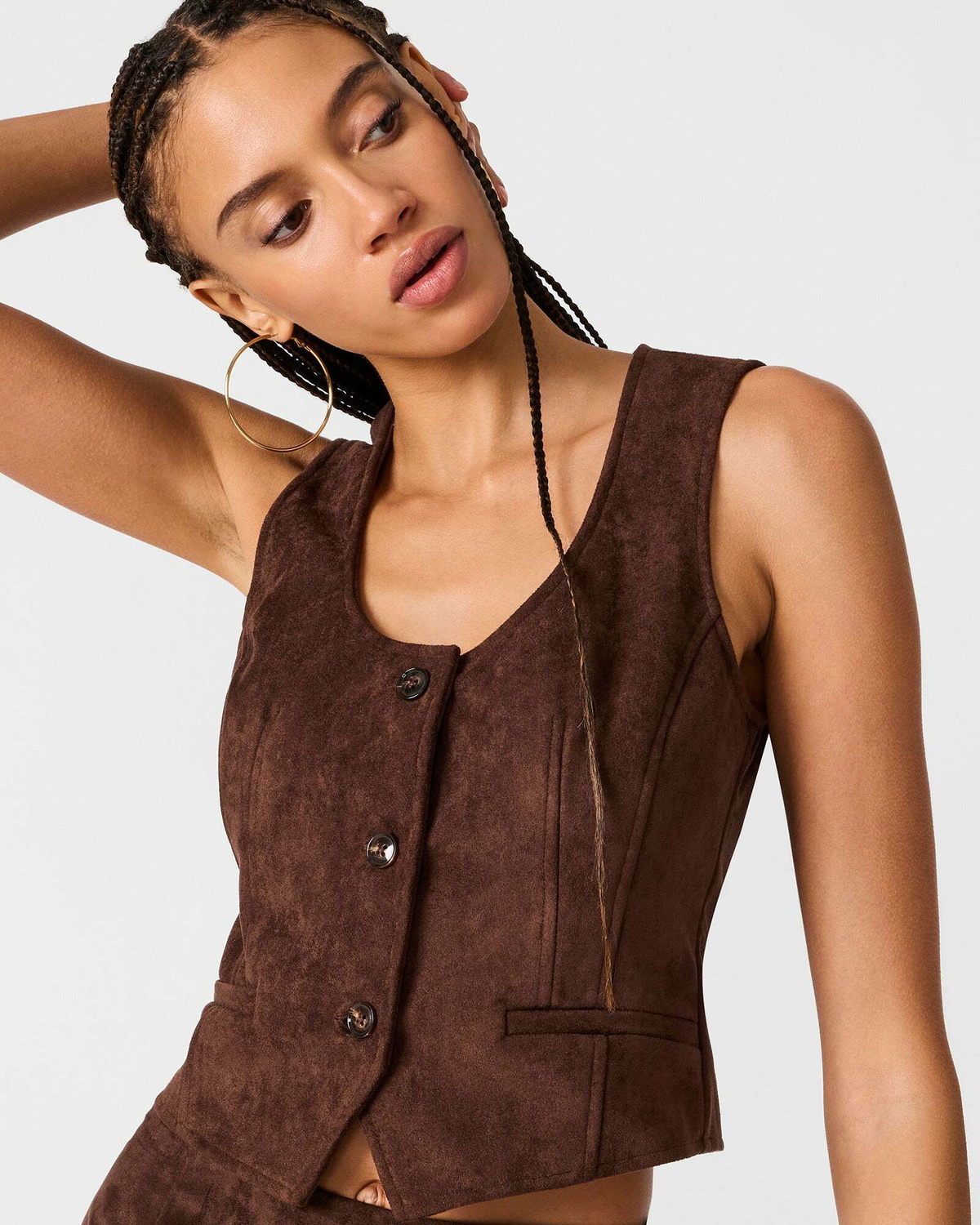 Steve Madden Fontana Top in Chocolate