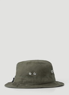 Otis Logo Print Bucket Hat in Green