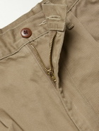 KAPITAL - Nime Wide-Leg Pleated Cotton-Twill Chinos - Neutrals