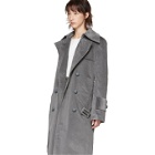 Nina Ricci Grey Corduroy Coat