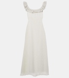 Rixo Patsy broderie anglaise cotton midi dress