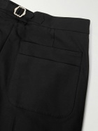 UMIT BENAN - Carpenter Straight-Leg Cotton-Blend Trousers - Black