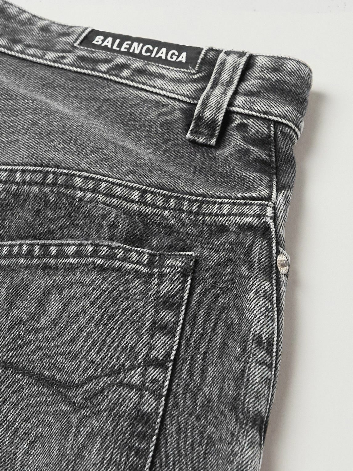 Balenciaga washed wide-leg jeans - Grey