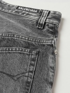 Balenciaga - Wide-Leg Organic Jeans - Black