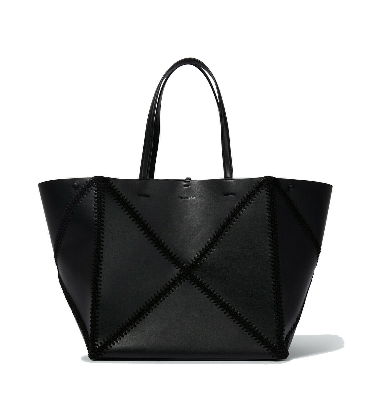 ★nanushka★ Zen Patent Leather Tote Bag Yellow NW23RSBG0691 Bags - Nanushka
