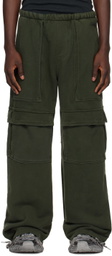 GREG ROSS Khaki Cargo Lounge Pants