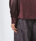 Maison Margiela Paisley satin shirt