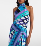Pucci Vivara silk twill halterneck top