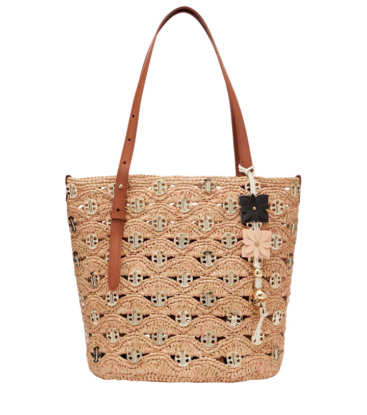 Photo: Rabanne Small embellished raffia tote bag
