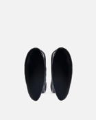 Pinko Knee High Nappa Leather Boots With Heel And Strap Limo Black