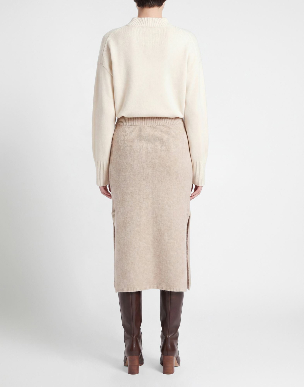 Peserico Womens Midi skirt in Beige