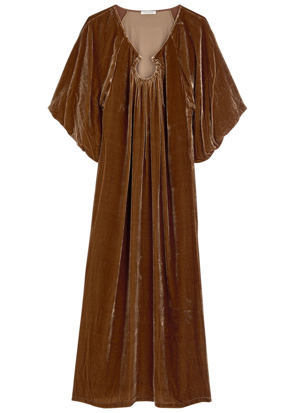 Photo: BY Malene Birger Rosae Velvet Maxi Dress Brown