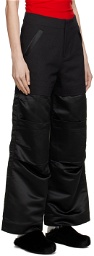 SPENCER BADU Black Paneled Trousers