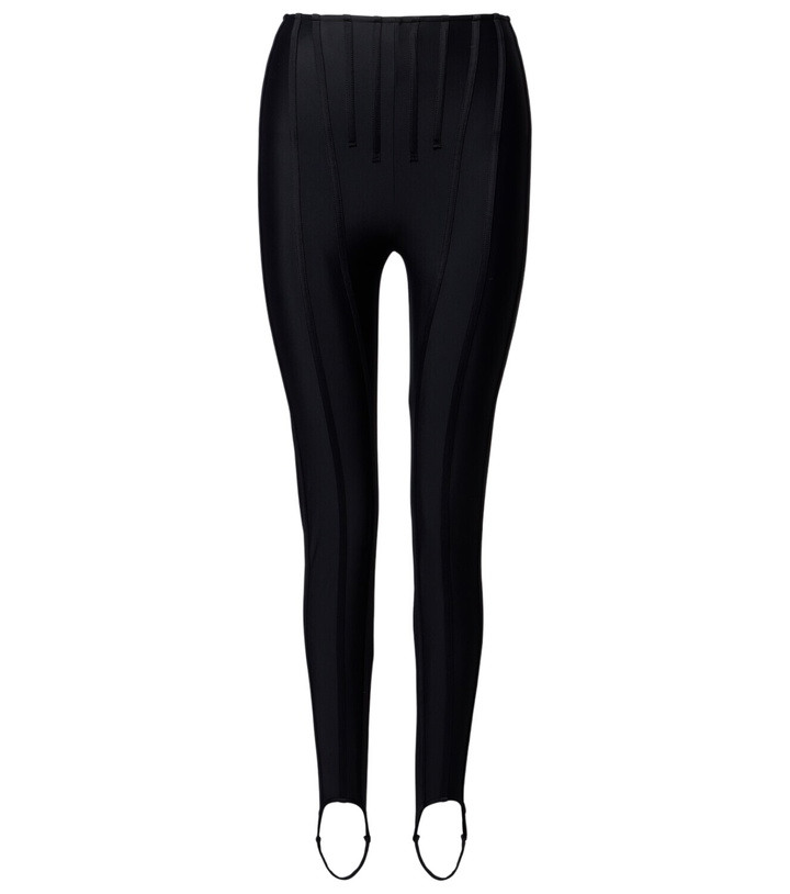 Photo: Mugler Paneled stirrup leggings