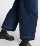 Sacai Belted low-rise wide-leg jeans