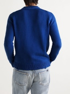 SAINT LAURENT - Distressed Cotton Sweater - Blue