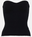 Wardrobe.NYC Ribbed-knit cotton-blend top