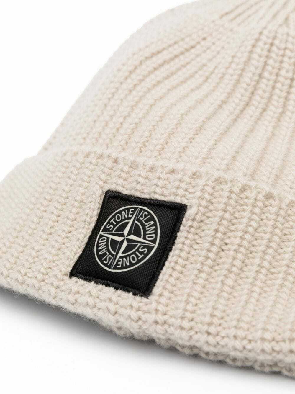 Stone Island Black Beanie