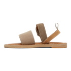 Tanaka Taupe K. Jacques Edition Suede Sandals