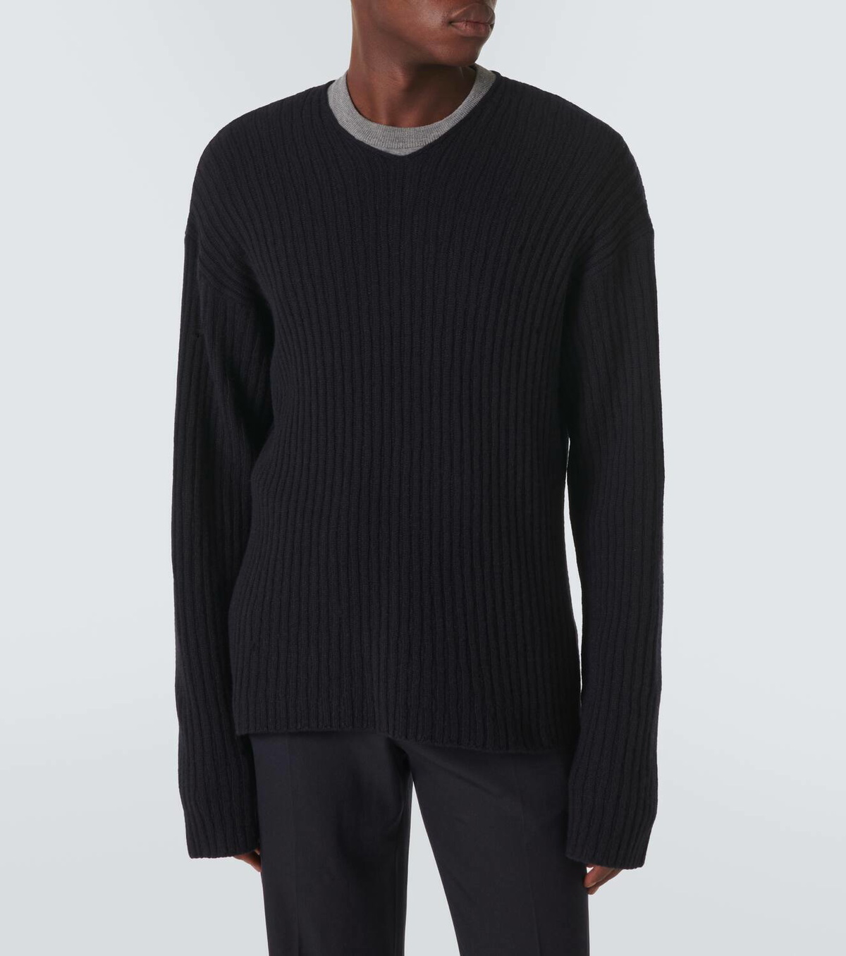 スウェット・トレーナー [The Row] Gustave Sweater in Cashmere Jazor Sweater Black in Cashmere – The Row