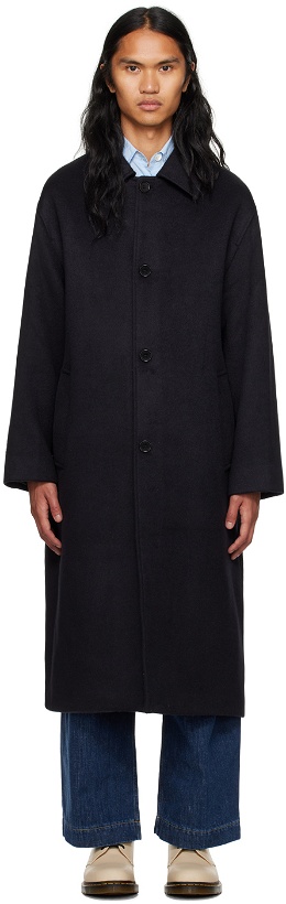 Photo: mfpen SSENSE Exclusive Black Hollis Coat