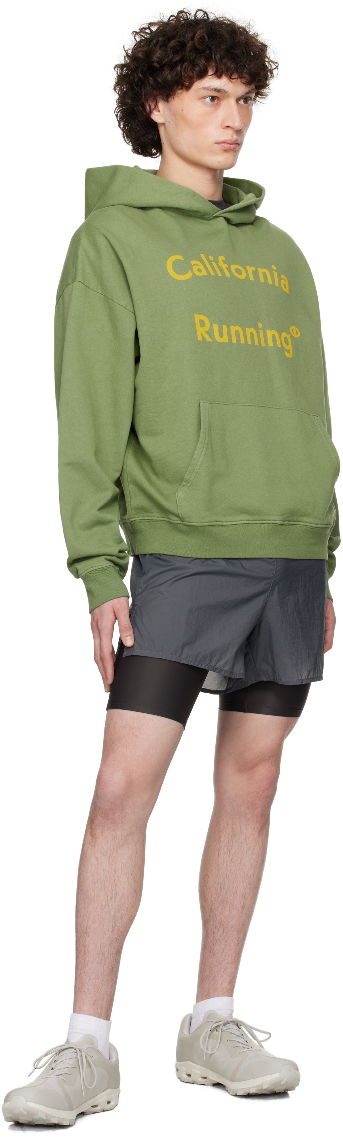 District Vision Green 'California' Cotton Hoodie