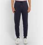 Hugo Boss - Slim-Fit Tapered Cotton-Jersey Sweatpants - Navy