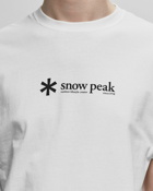 Snow Peak Soft Cotton Logo Short Sleeve T Shirt White - Mens - Shortsleeves