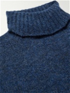 William Lockie - Shetland Wool Sweater - Blue