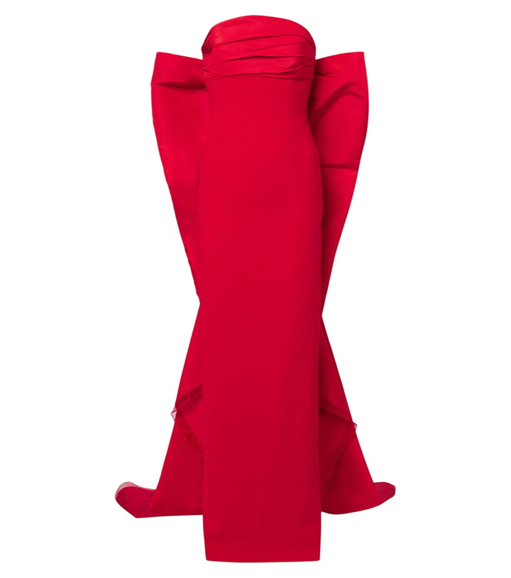 Photo: Carolina Herrera Bow-detail bustier gown