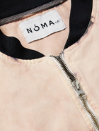 NOMA t.d. - Bleached Cotton-Twill Bomber Jacket - Gray