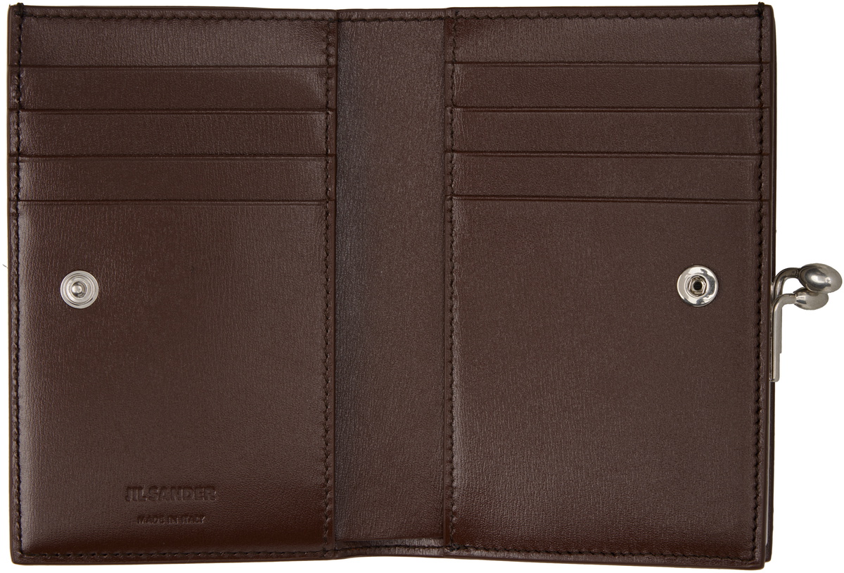 Jil Sander Brown Goji Small Wallet Jil Sander