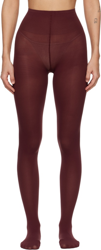 Photo: Swedish Stockings Burgundy Olivia Premium Tights