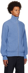 Jil Sander Blue Rib Sweater