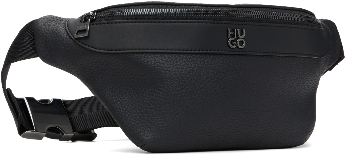 Hugo Black Logo Hardware Belt Bag