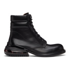 Maison Margiela Black Airbag Heel Lace-Up Boots