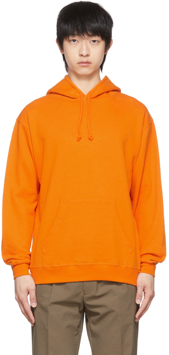 BEAMS PLUS Orange Cotton Hoodie Beams Plus