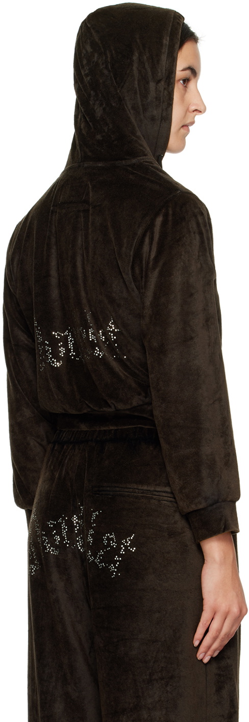 Doublet Brown Crystal-Cut Jacket