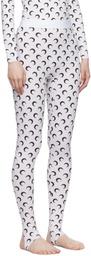 Marine Serre White All Over Moon Leggings