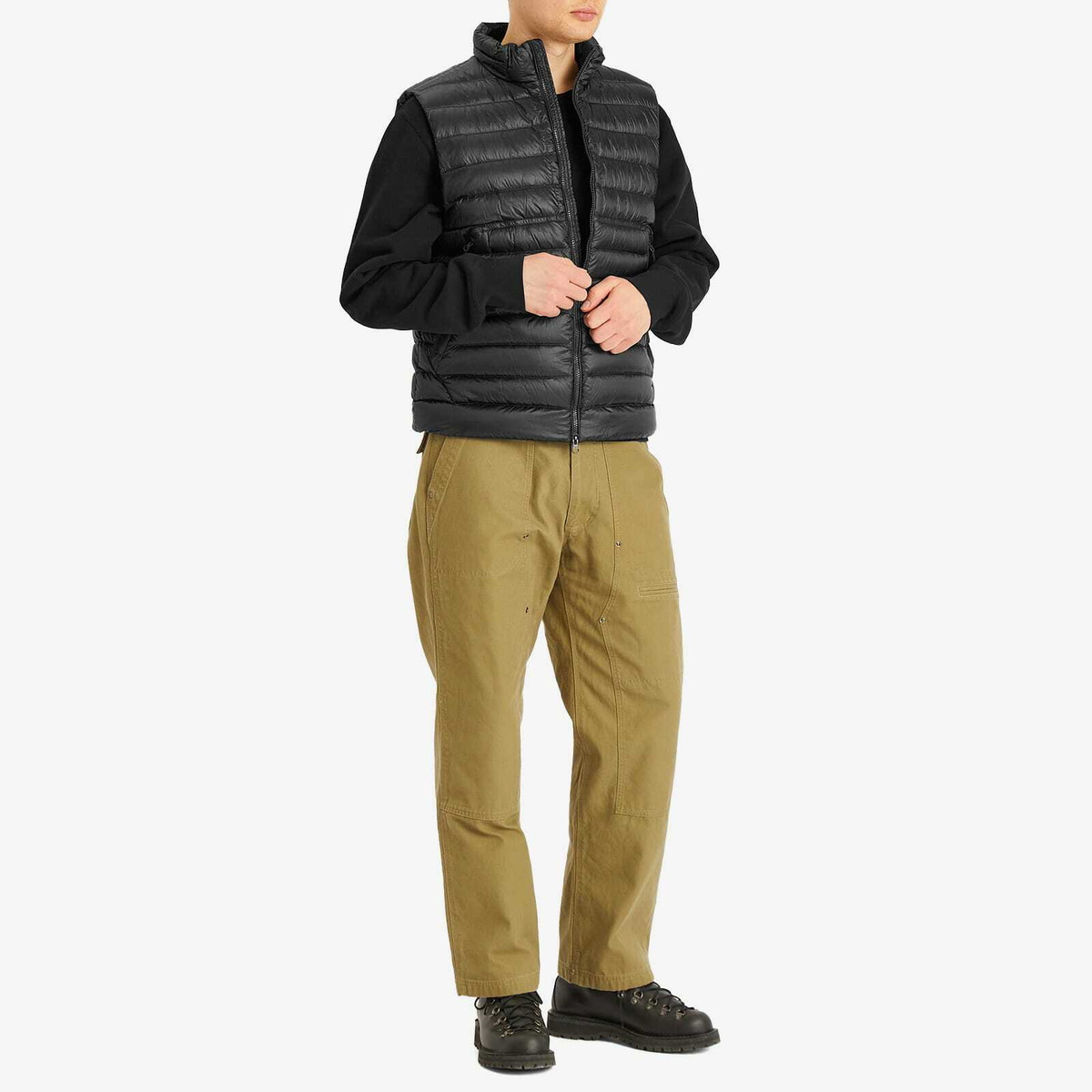 C.P. Company Men's D.D. Shell Lens Down Vest in Black