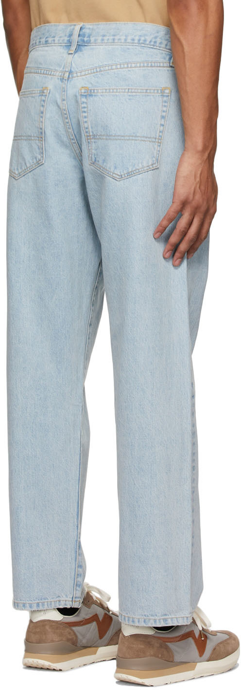 Noah Blue Pleated Jeans Noah NYC