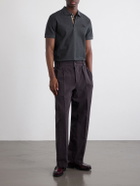 Burberry - Eddie Cotton Polo Shirt - Gray