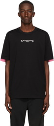 mastermind WORLD Black & Pink 2 Color T-Shirt