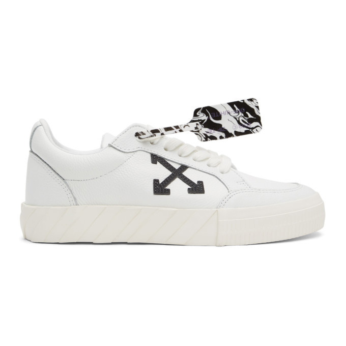Photo: Off-White White Vulcanized Low Sneakers
