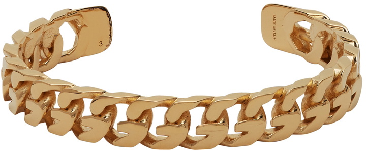 Photo: Givenchy Gold G Chain Open Bangle Bracelet