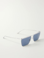 Oliver Peoples - Jil Sander Edition 2 Aviator-Style Silver-Tone Metal Sunglasses