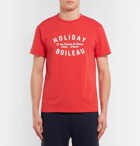 Holiday Boileau - Logo-Print Cotton-Jersey T-Shirt - Red